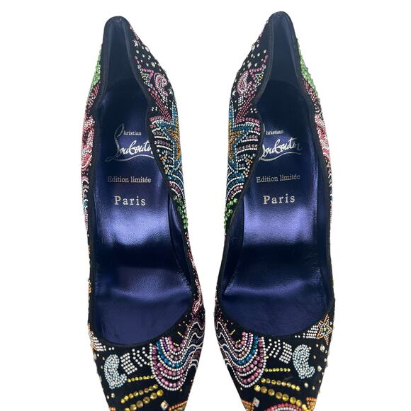 Christian Louboutin Limited Edition Hot Chick Starlight Embellished Pumps 100MM - Picture 11 of 16